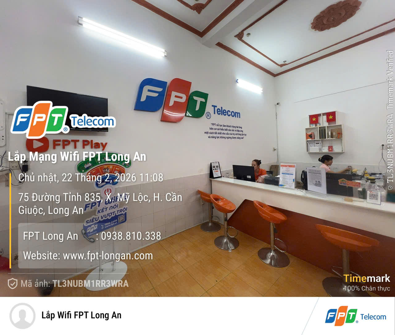 Trung Tâm Kinh Doanh Lắp Mạng Wifi FPT Long An - Phục Vụ Tại Nhà